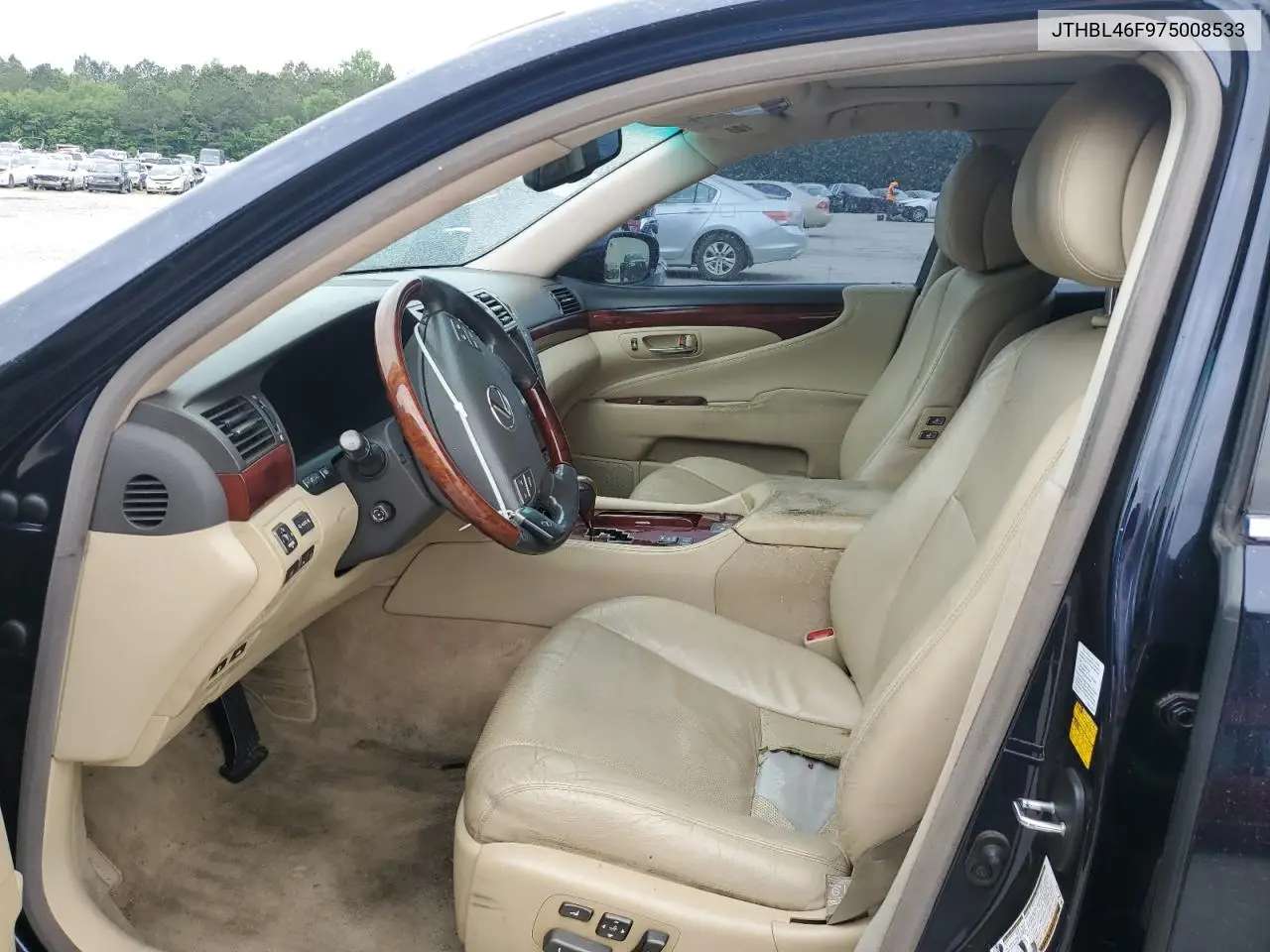2007 Lexus Ls 460 VIN: JTHBL46F975008533 Lot: 55954265