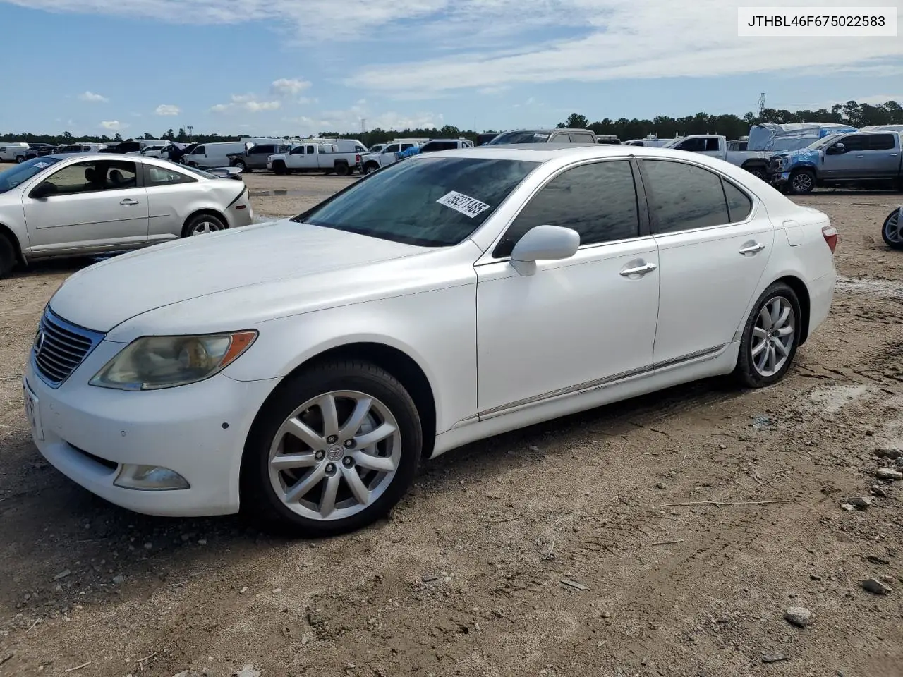 2007 Lexus Ls 460 VIN: JTHBL46F675022583 Lot: 56271485