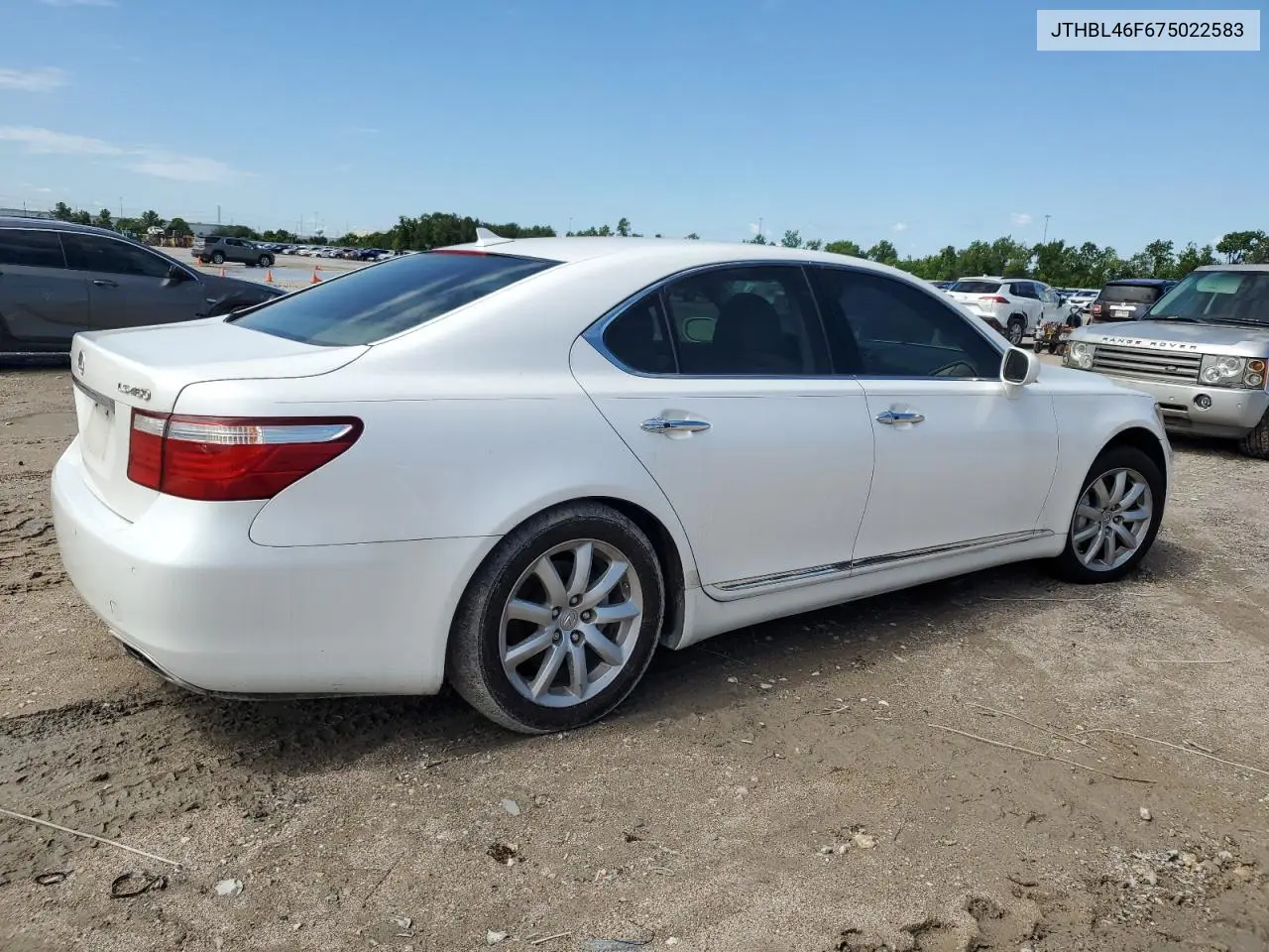 2007 Lexus Ls 460 VIN: JTHBL46F675022583 Lot: 56271485