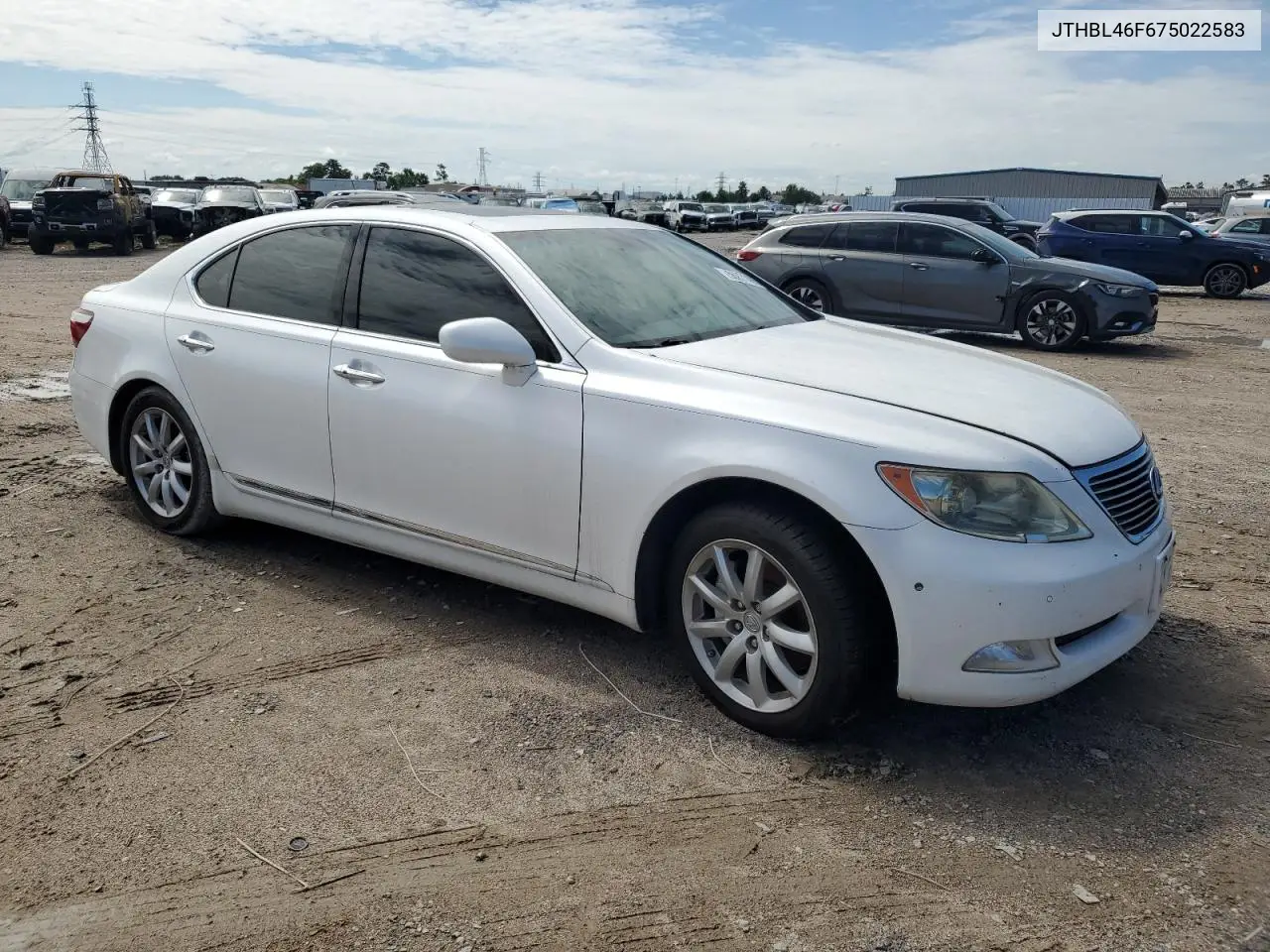 2007 Lexus Ls 460 VIN: JTHBL46F675022583 Lot: 56271485