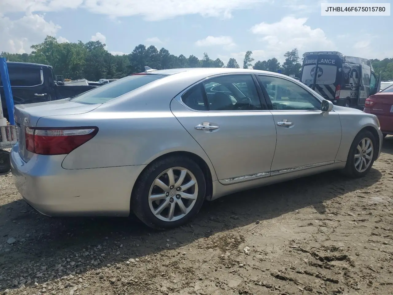 2007 Lexus Ls 460 VIN: JTHBL46F675015780 Lot: 57229485