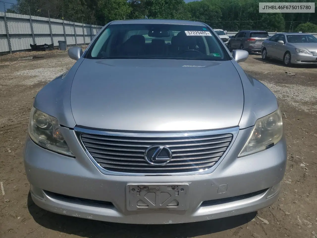 2007 Lexus Ls 460 VIN: JTHBL46F675015780 Lot: 57229485