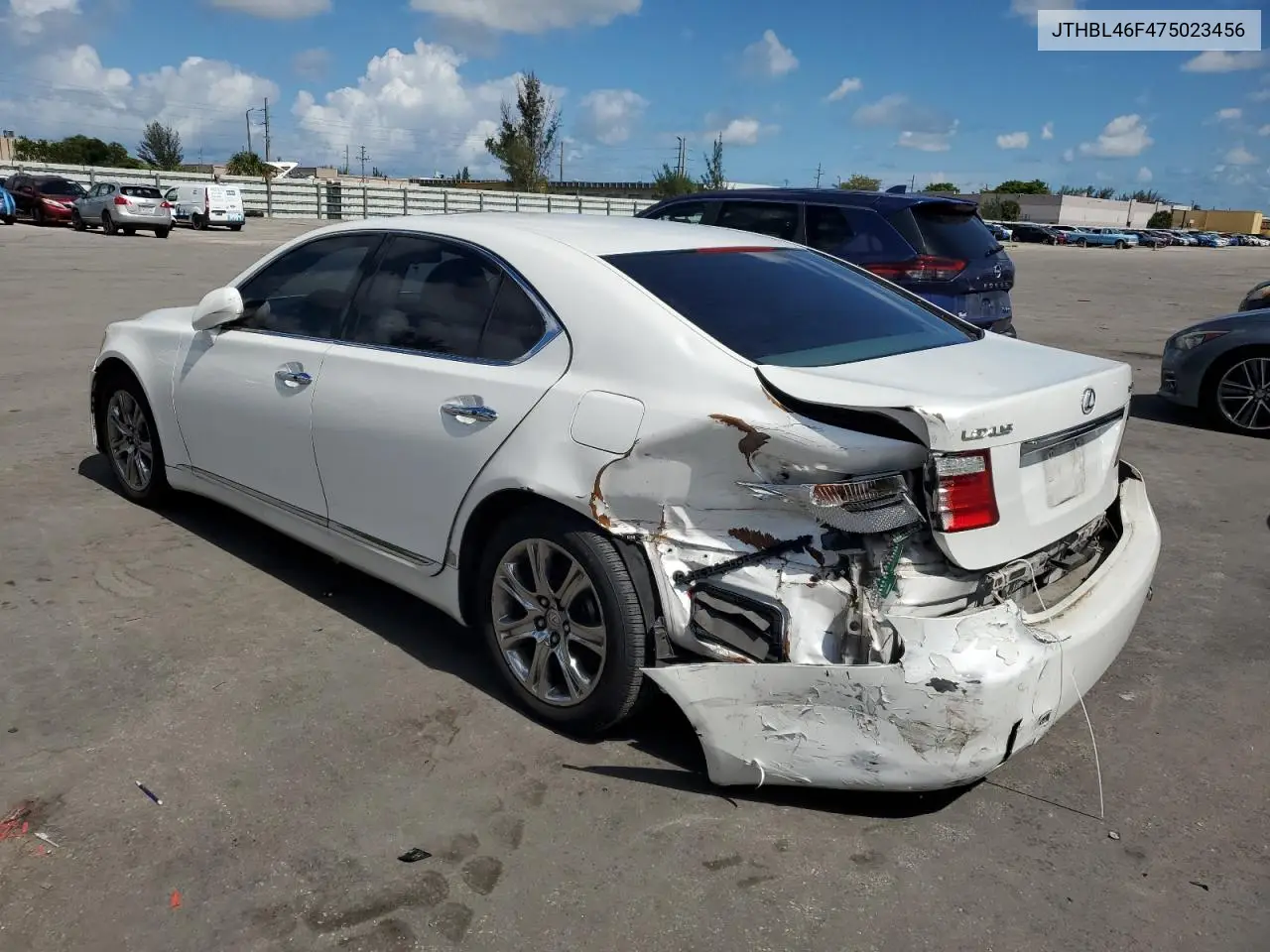 2007 Lexus Ls 460 VIN: JTHBL46F475023456 Lot: 61435205