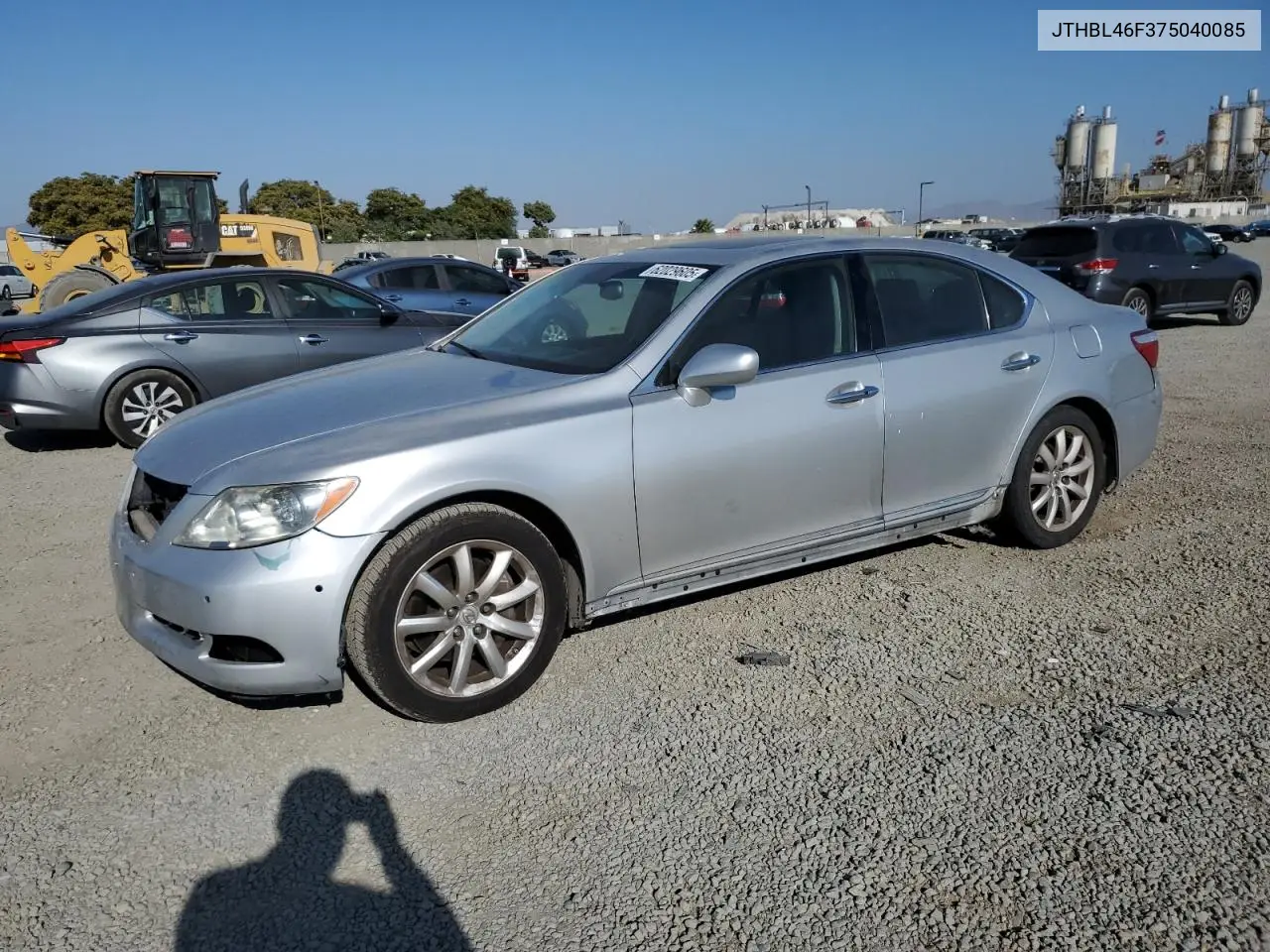 2007 Lexus Ls 460 VIN: JTHBL46F375040085 Lot: 62029605