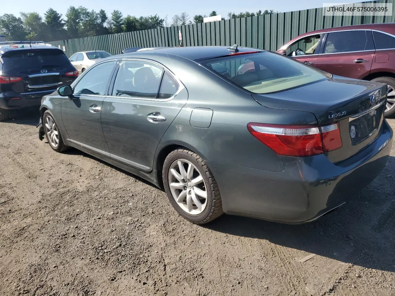 2007 Lexus Ls 460L VIN: JTHGL46F575006395 Lot: 62064505