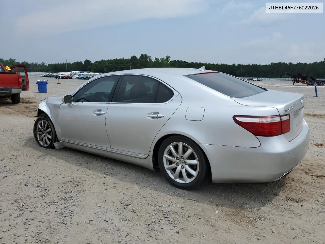 2007 Lexus Ls 460 VIN: JTHBL46F775022026 Lot: 62395765