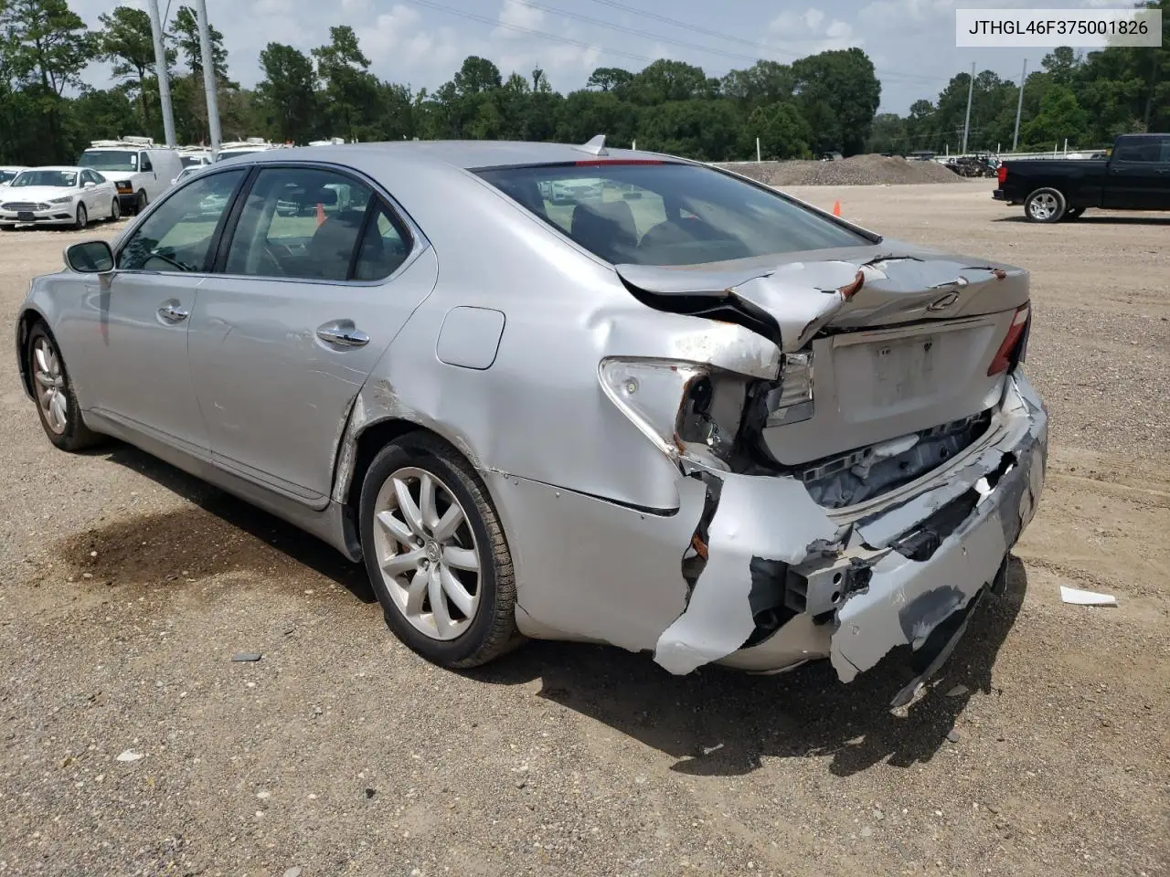 2007 Lexus Ls 460L VIN: JTHGL46F375001826 Lot: 62425115