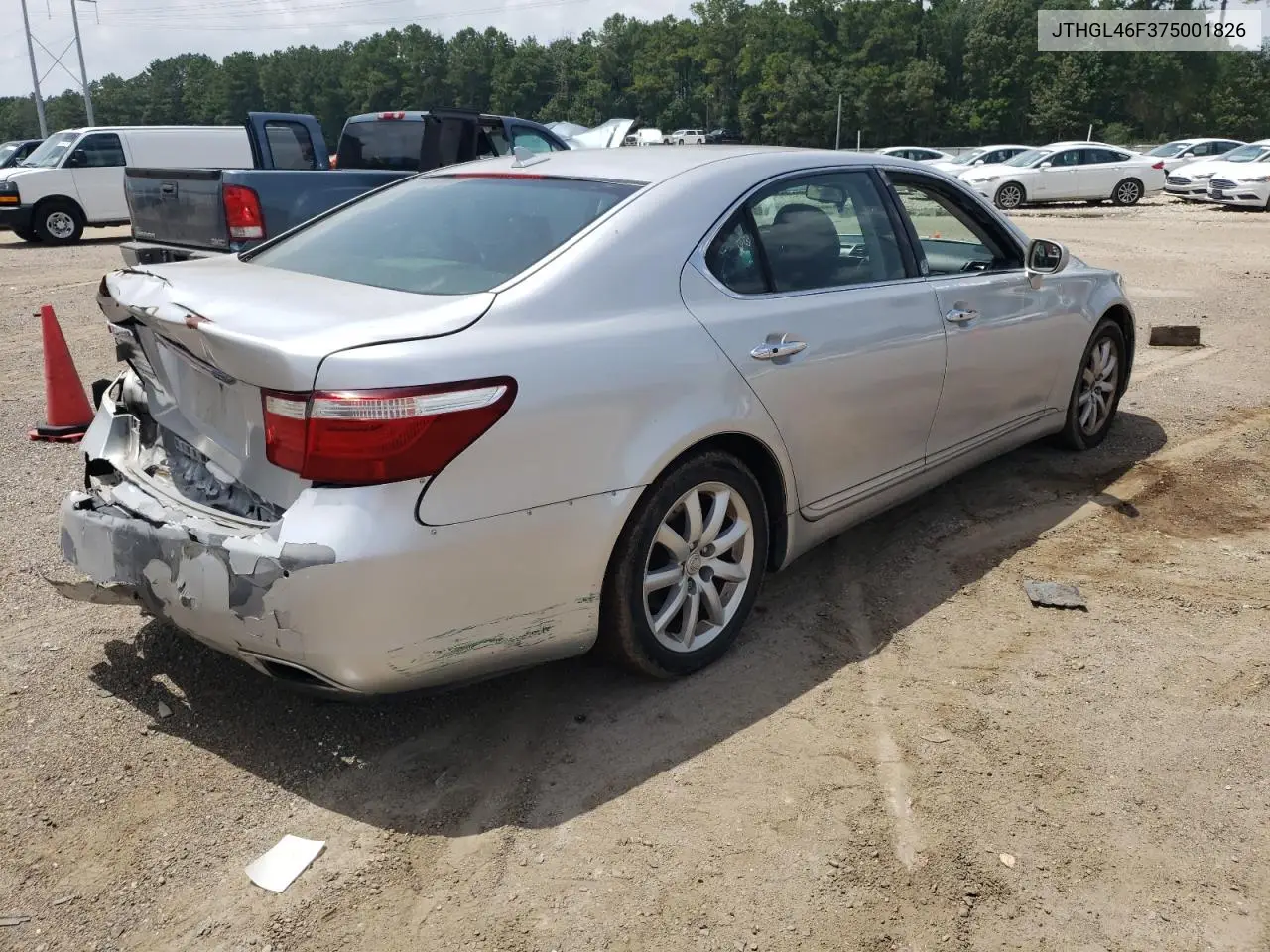 2007 Lexus Ls 460L VIN: JTHGL46F375001826 Lot: 62425115
