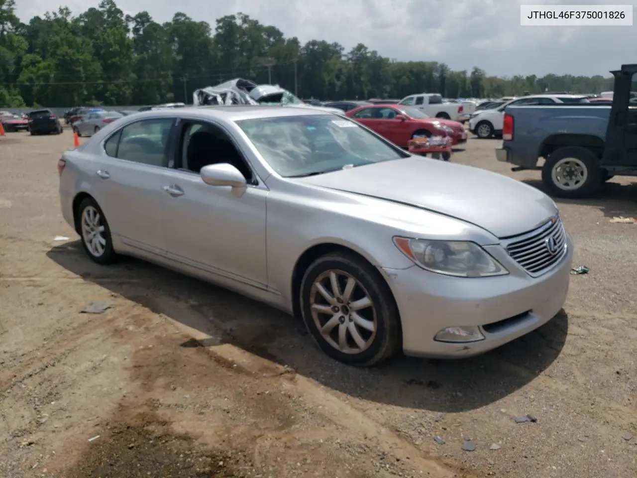 2007 Lexus Ls 460L VIN: JTHGL46F375001826 Lot: 62425115