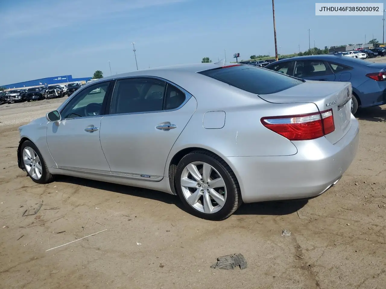 2008 Lexus Ls 600Hl VIN: JTHDU46F385003092 Lot: 62096405