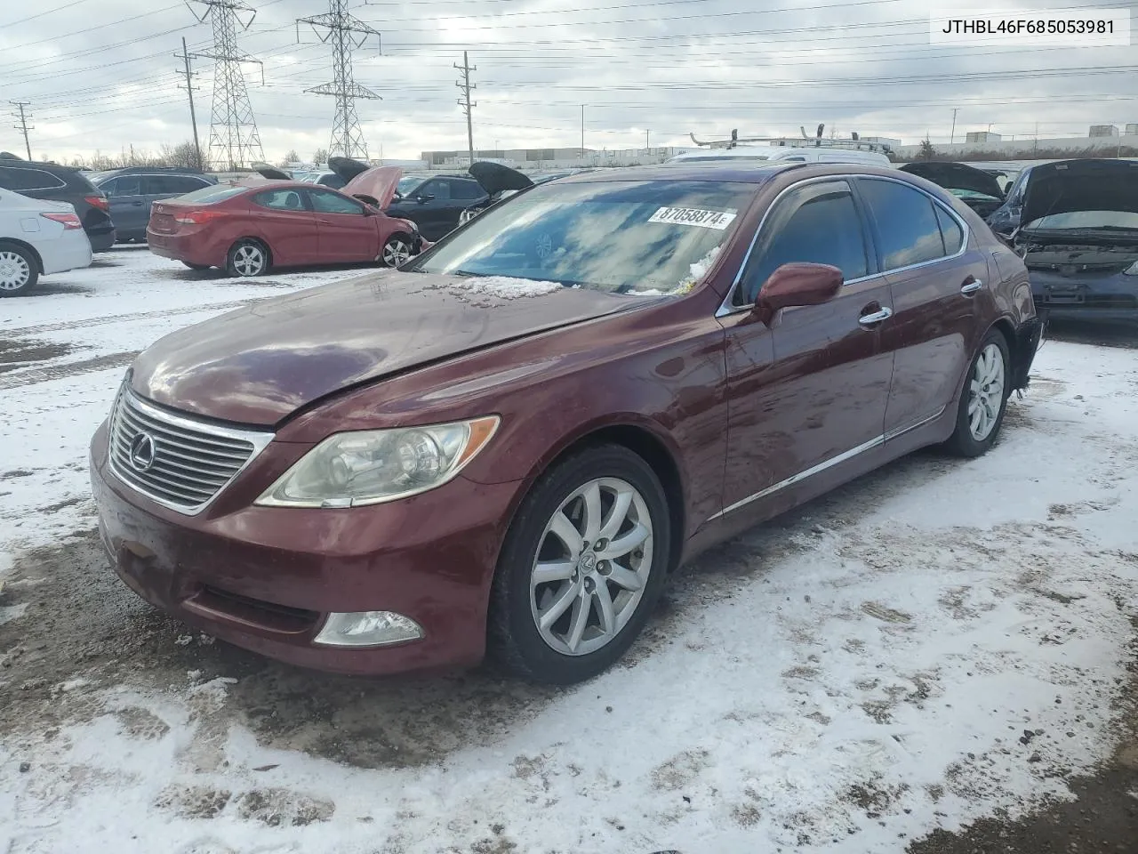 2008 Lexus Ls 460 VIN: JTHBL46F685053981 Lot: 87058874