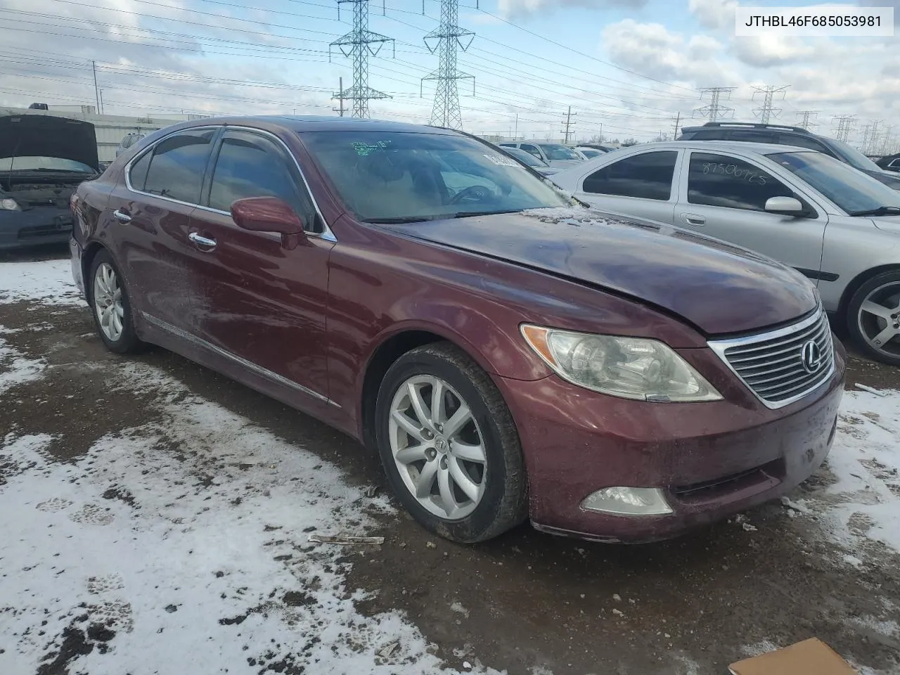 2008 Lexus Ls 460 VIN: JTHBL46F685053981 Lot: 87058874