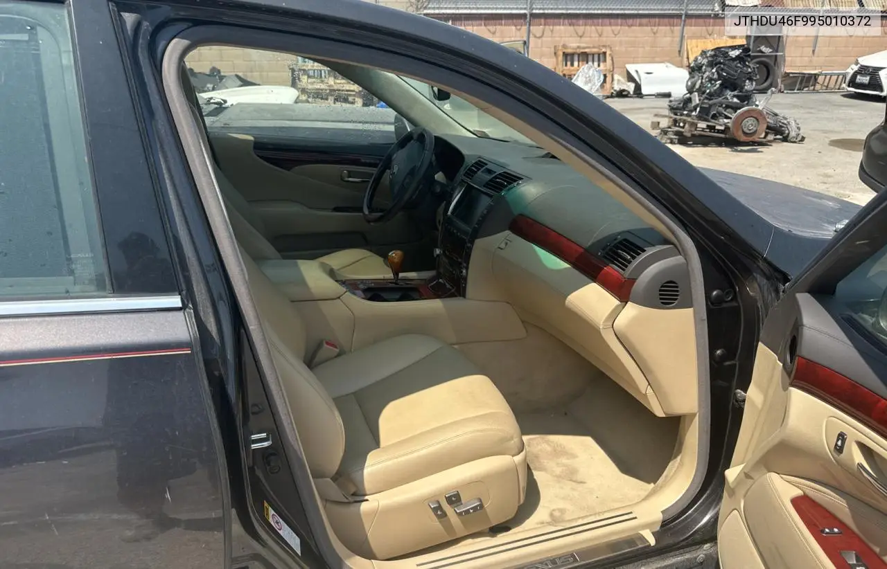 2009 Lexus Ls 600Hl VIN: JTHDU46F995010372 Lot: 62783465