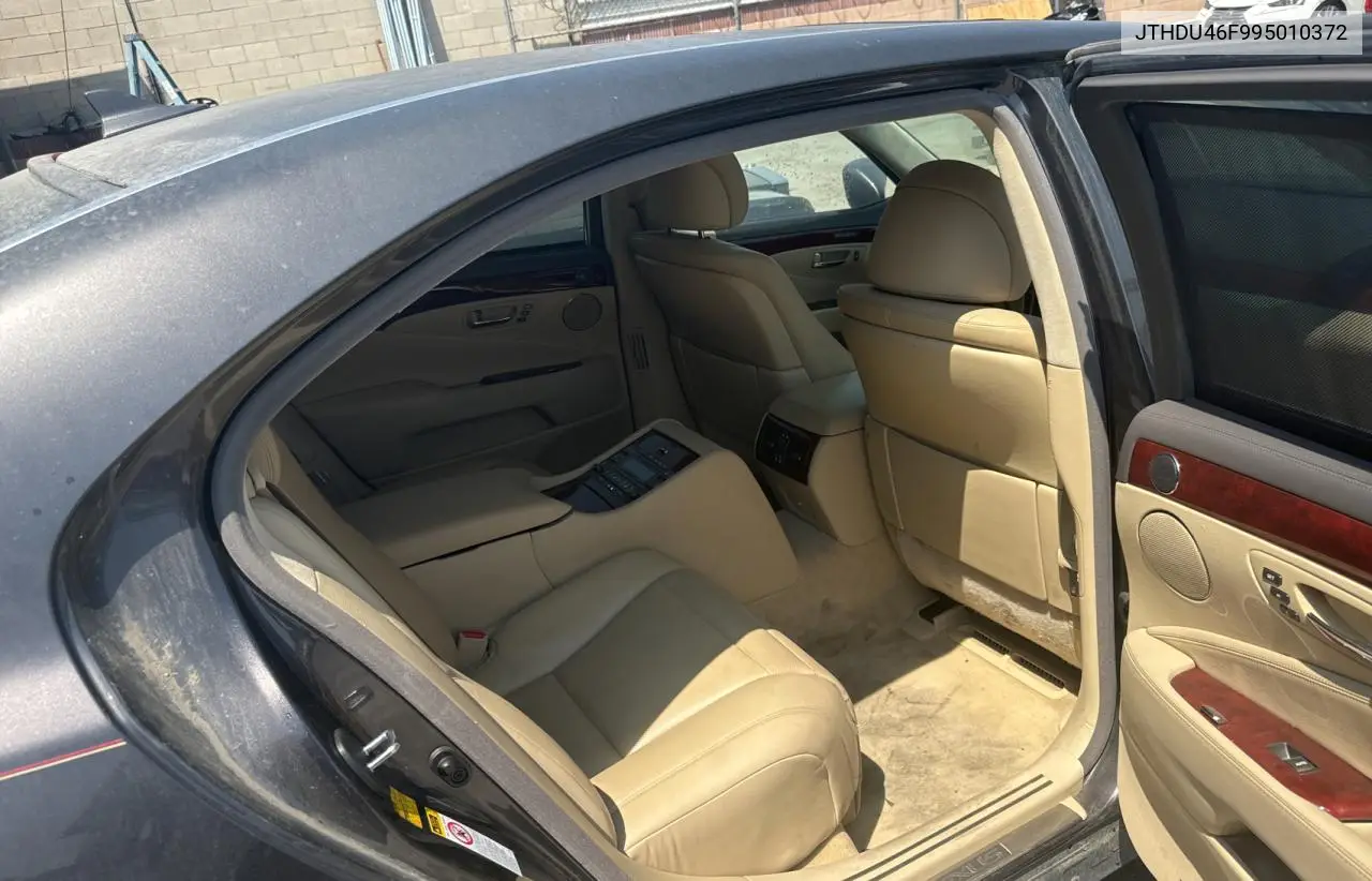 2009 Lexus Ls 600Hl VIN: JTHDU46F995010372 Lot: 62783465