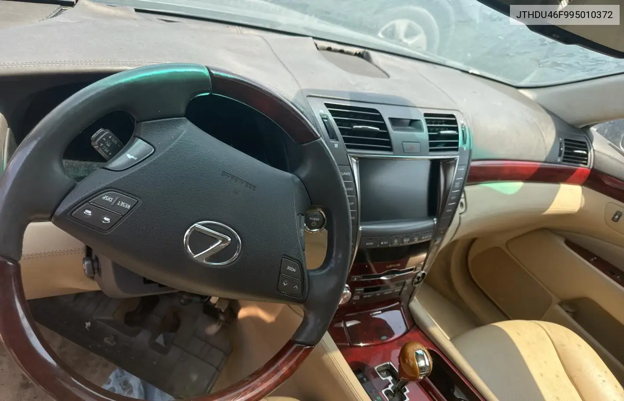 2009 Lexus Ls 600Hl VIN: JTHDU46F995010372 Lot: 62783465