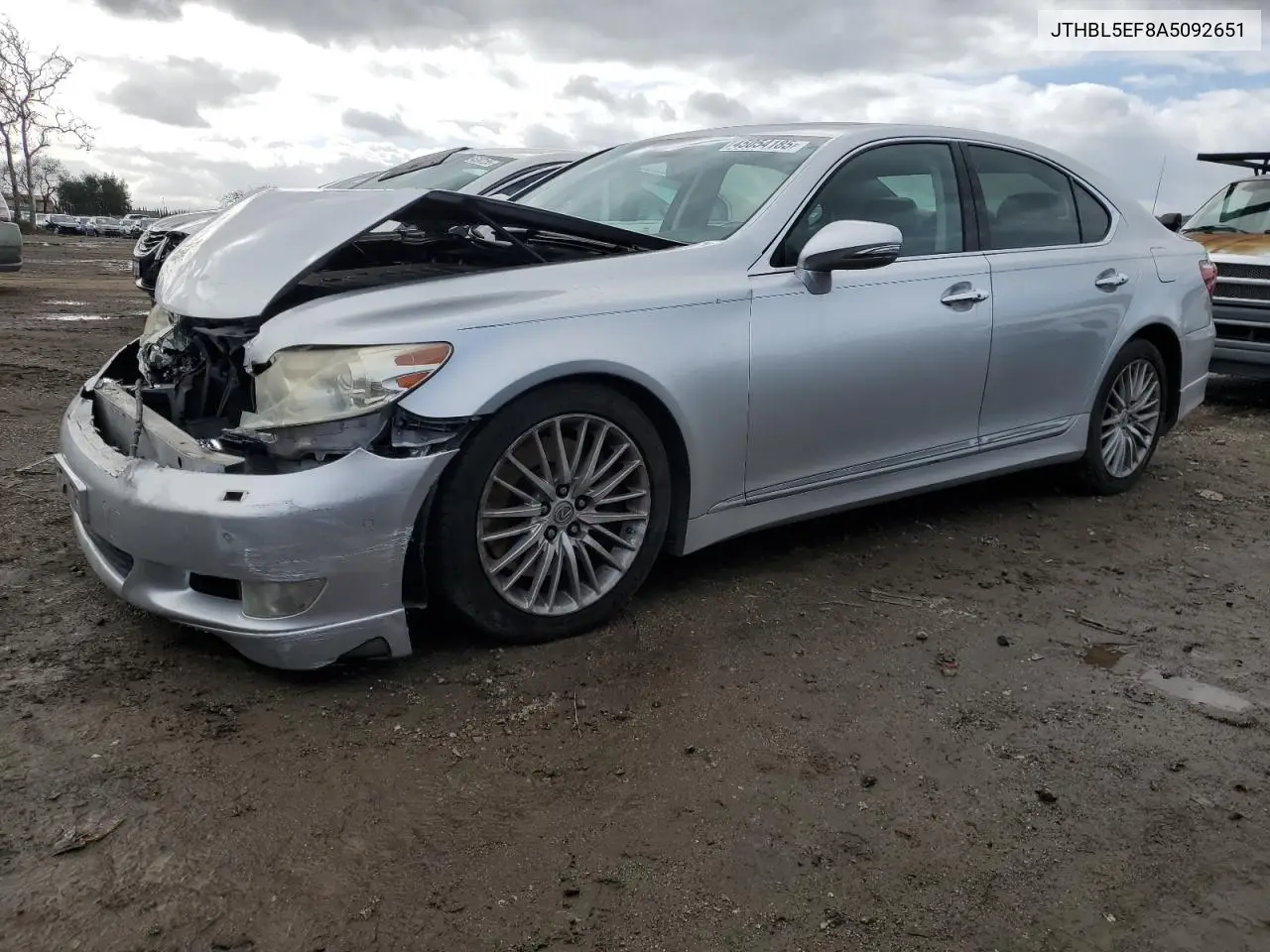 2010 Lexus Ls 460 VIN: JTHBL5EF8A5092651 Lot: 45054185
