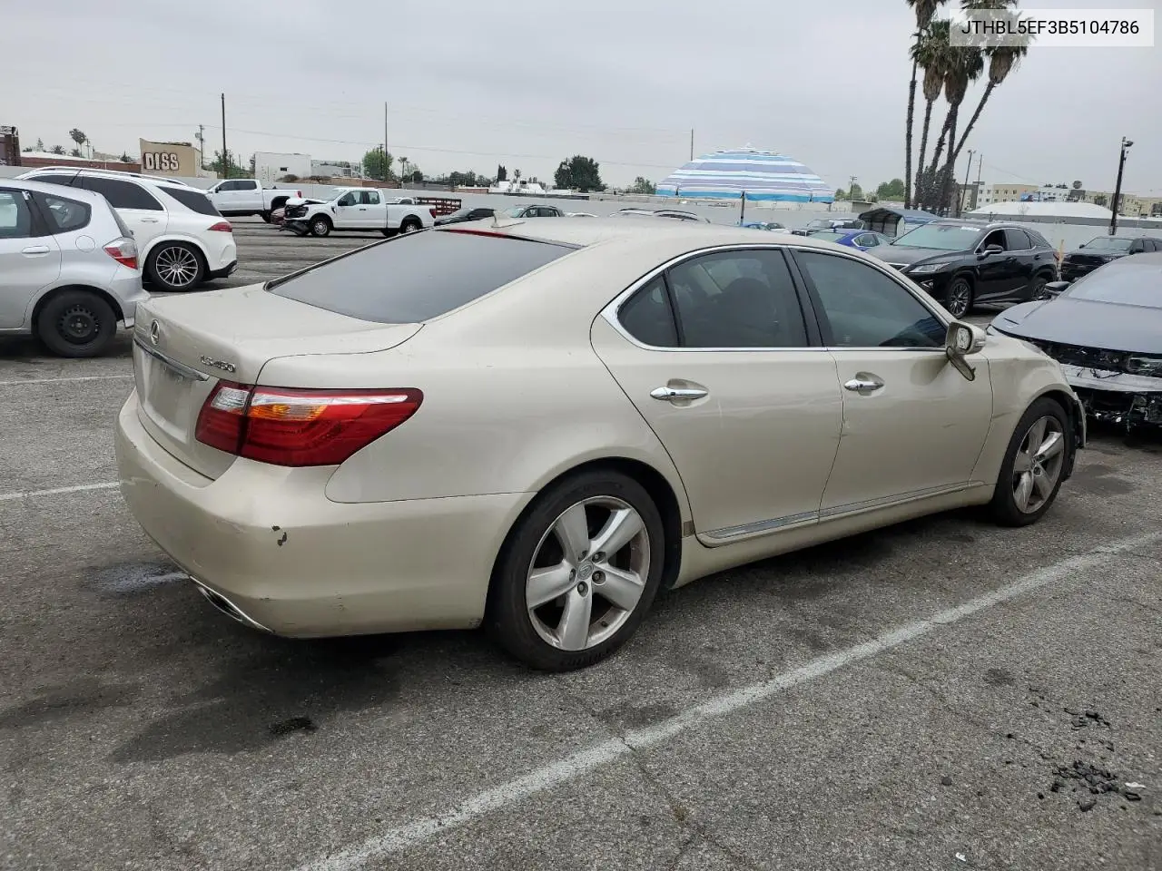 2011 Lexus Ls 460 VIN: JTHBL5EF3B5104786 Lot: 51985255