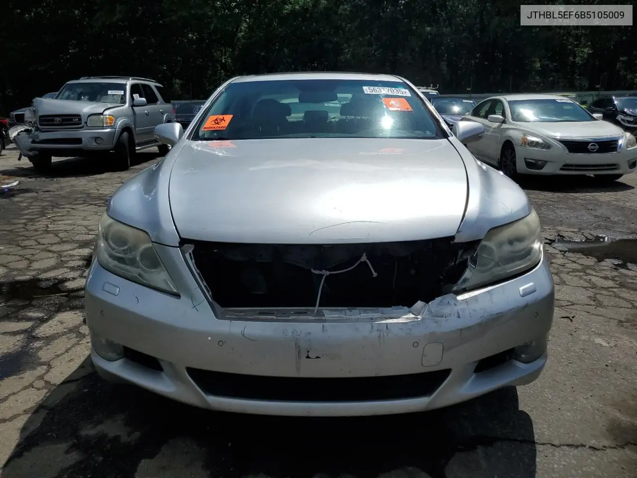 2011 Lexus Ls 460 VIN: JTHBL5EF6B5105009 Lot: 56377035