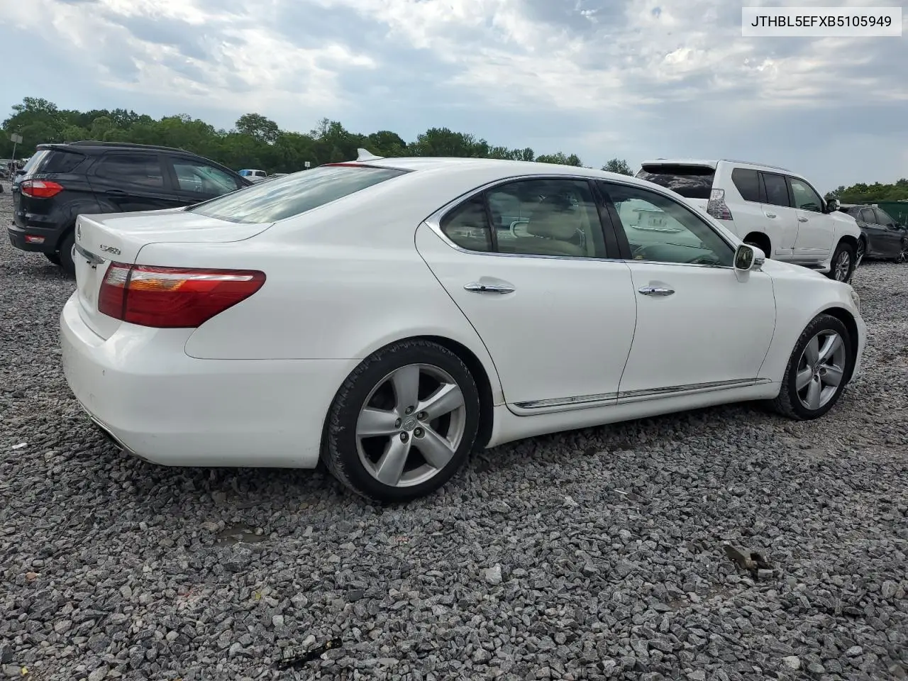 jthbl5efxb5105949 JTHBL5EFXB5105949 2011 Lexus Ls 460
