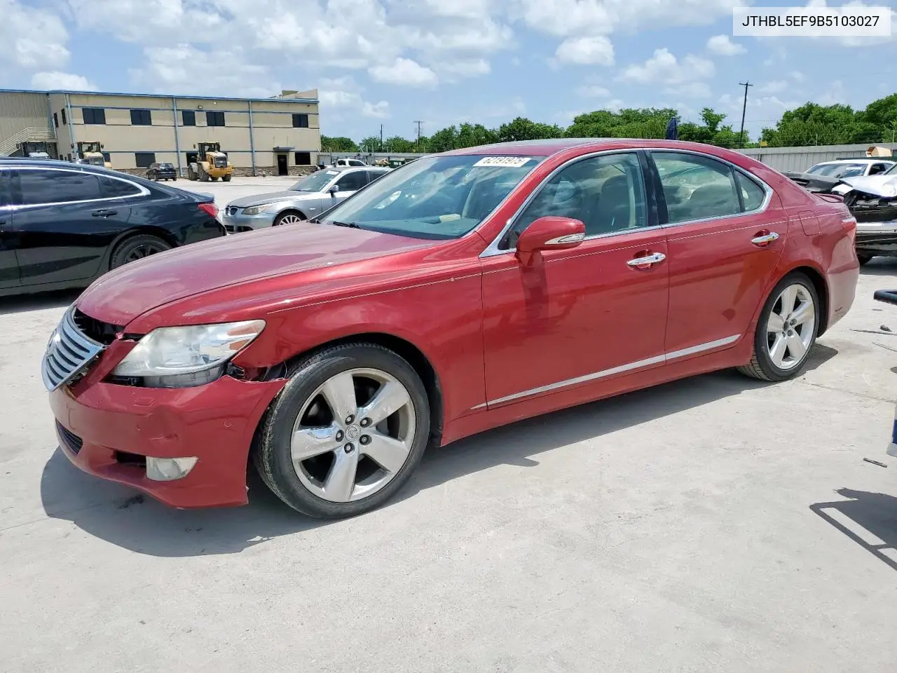 2011 Lexus Ls 460 VIN: JTHBL5EF9B5103027 Lot: 62191975