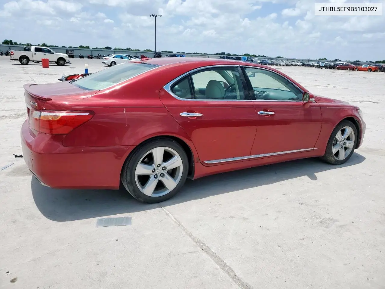 2011 Lexus Ls 460 VIN: JTHBL5EF9B5103027 Lot: 62191975