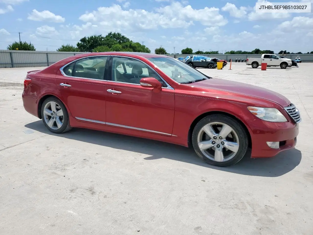 2011 Lexus Ls 460 VIN: JTHBL5EF9B5103027 Lot: 62191975