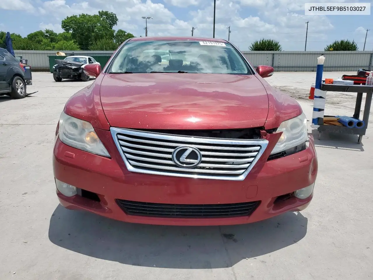2011 Lexus Ls 460 VIN: JTHBL5EF9B5103027 Lot: 62191975