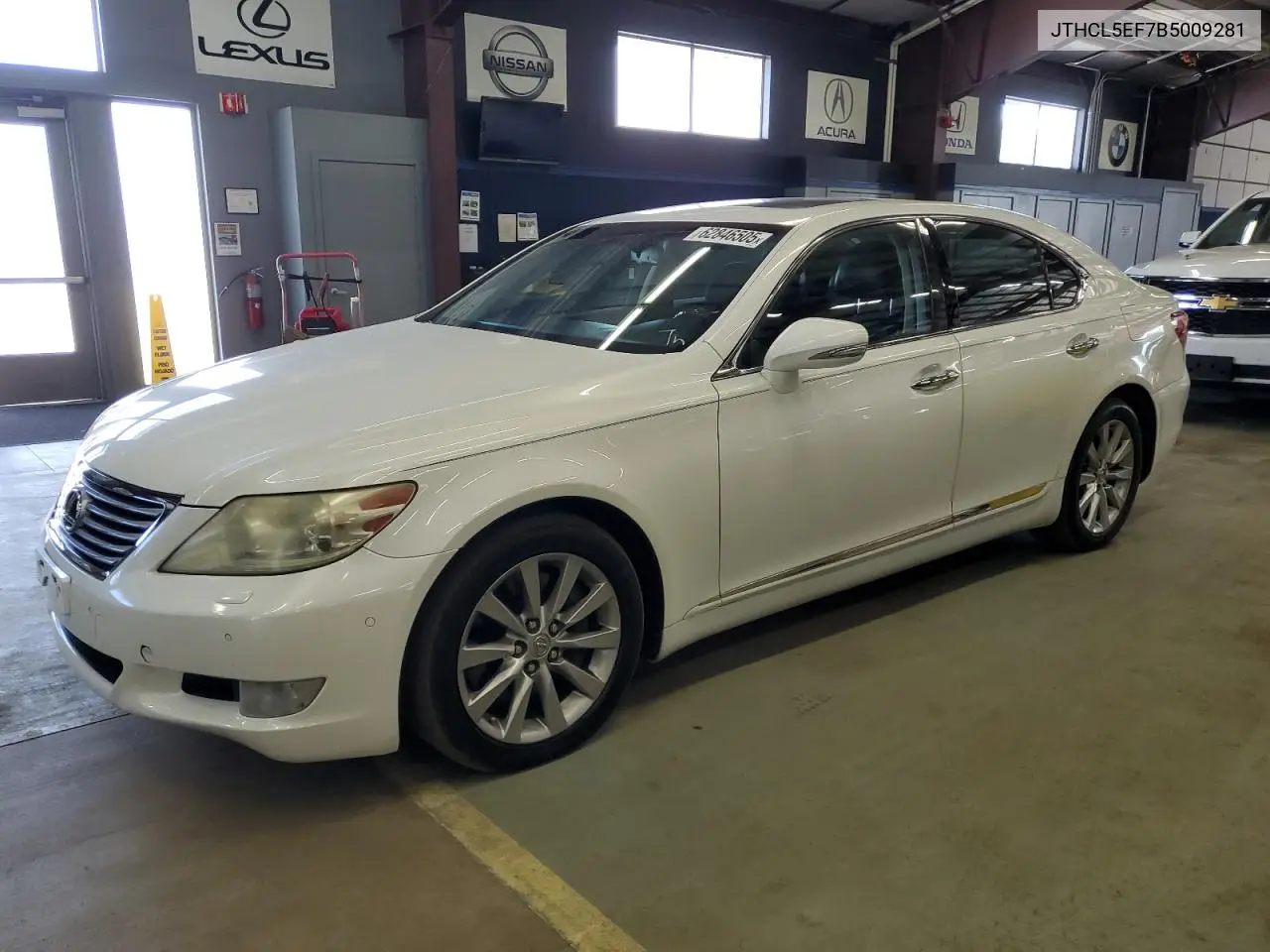 2011 Lexus Ls 460 VIN: JTHCL5EF7B5009281 Lot: 62846505