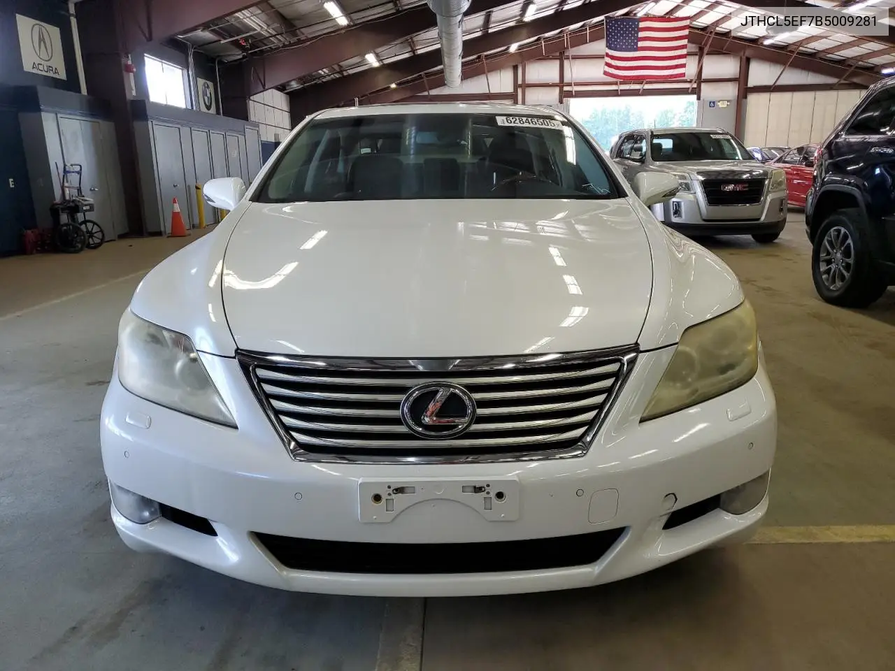 2011 Lexus Ls 460 VIN: JTHCL5EF7B5009281 Lot: 62846505