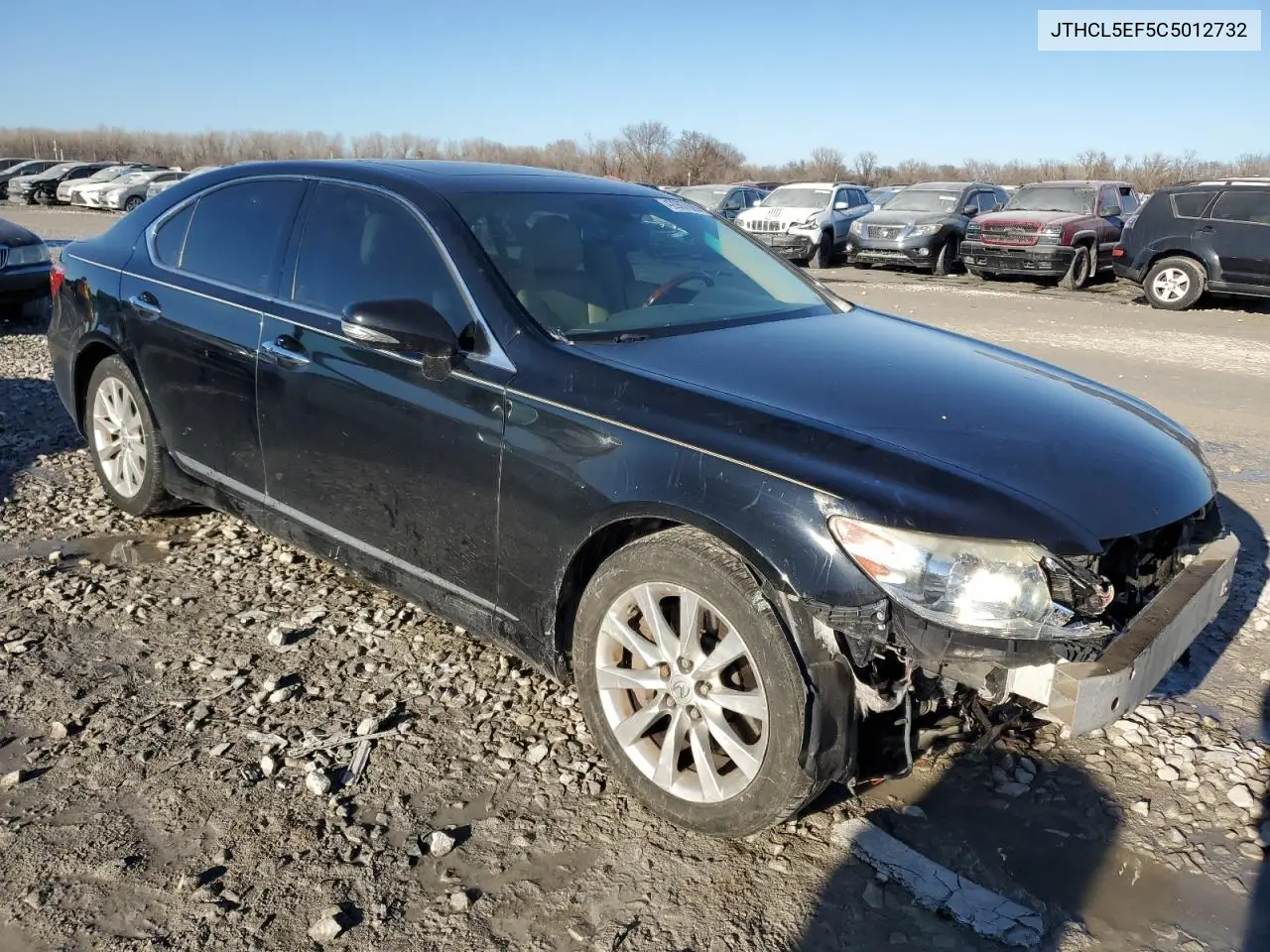 2012 Lexus Ls 460 VIN: JTHCL5EF5C5012732 Lot: 42987625