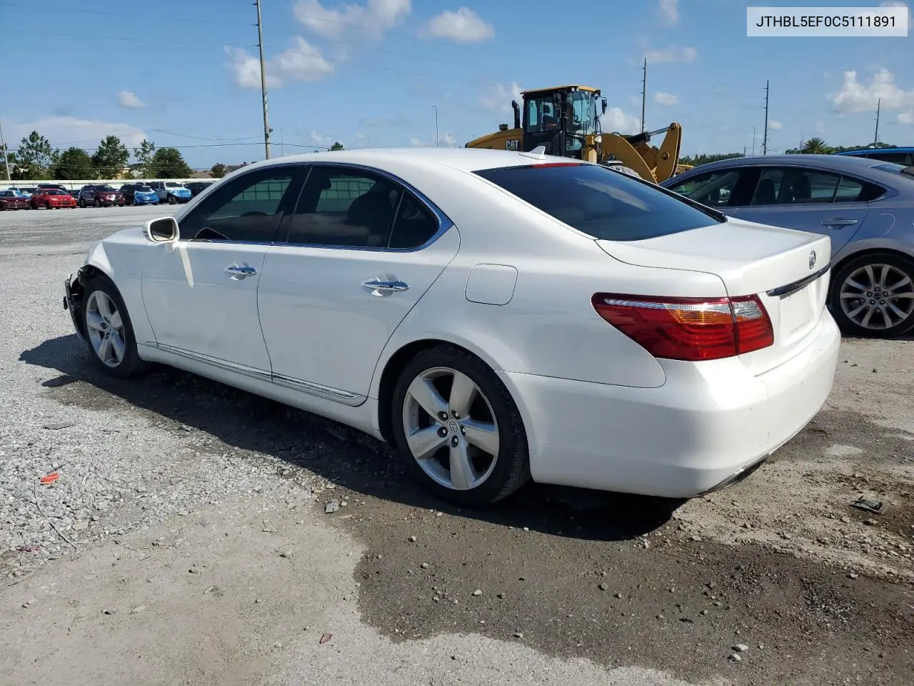 2012 Lexus Ls 460 VIN: JTHBL5EF0C5111891 Lot: 62101125