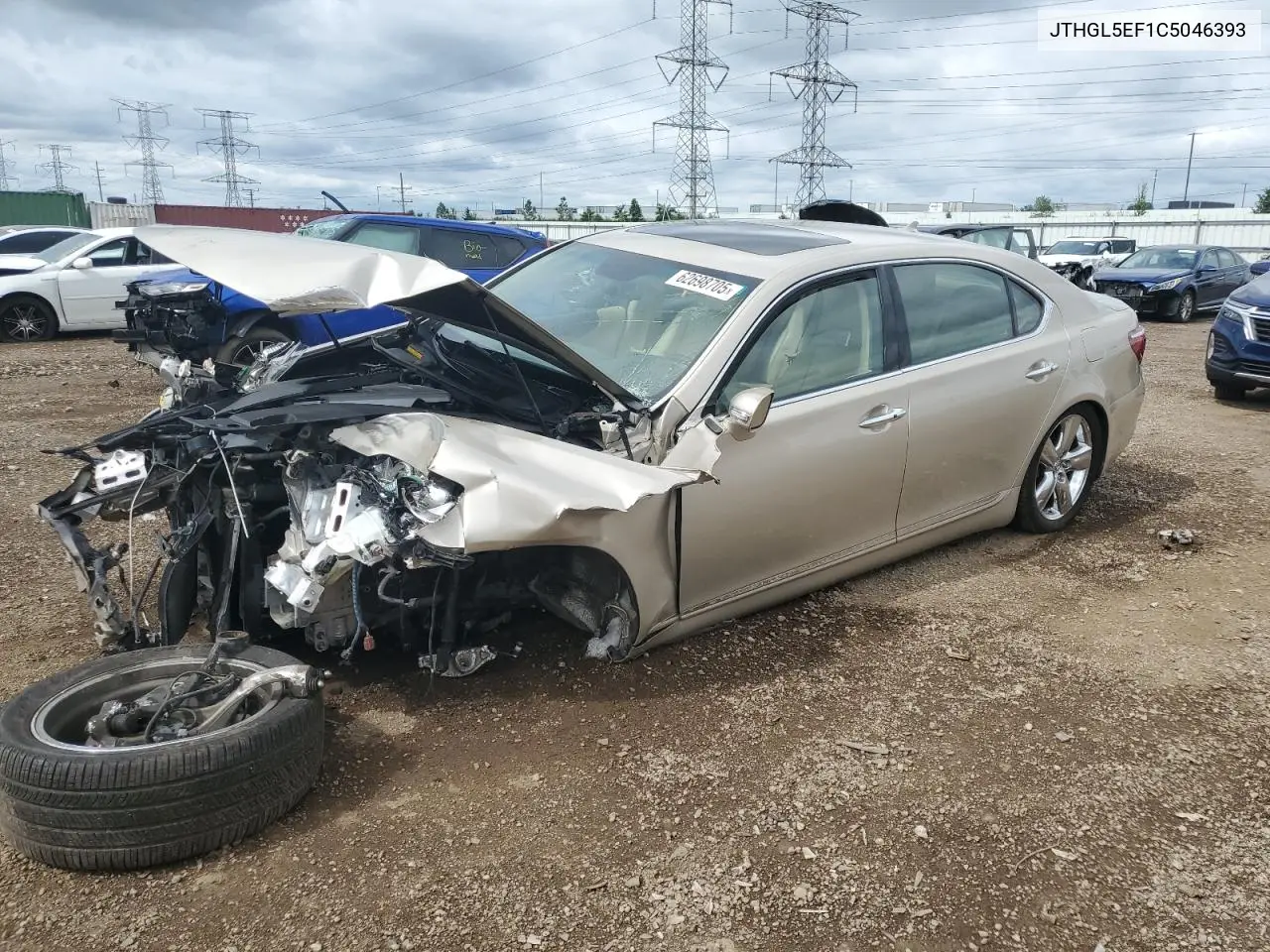 2012 Lexus Ls 460L VIN: JTHGL5EF1C5046393 Lot: 62698705