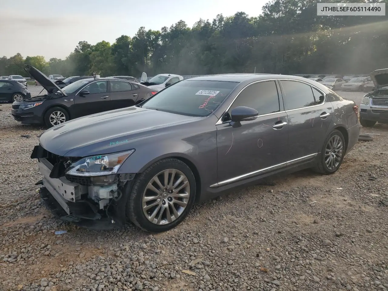 2013 Lexus Ls 460 VIN: JTHBL5EF6D5114490 Lot: 52123025