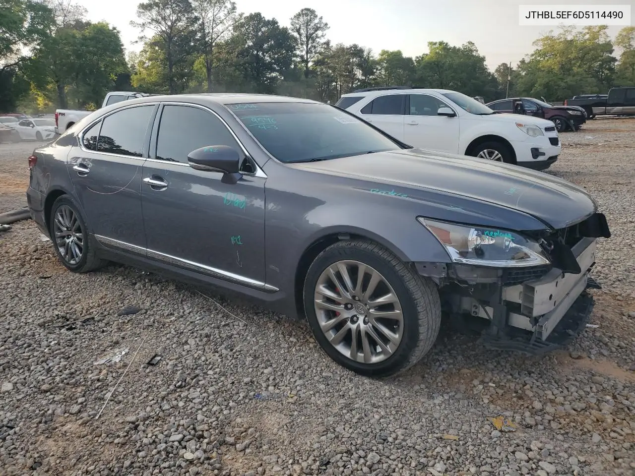 2013 Lexus Ls 460 VIN: JTHBL5EF6D5114490 Lot: 52123025