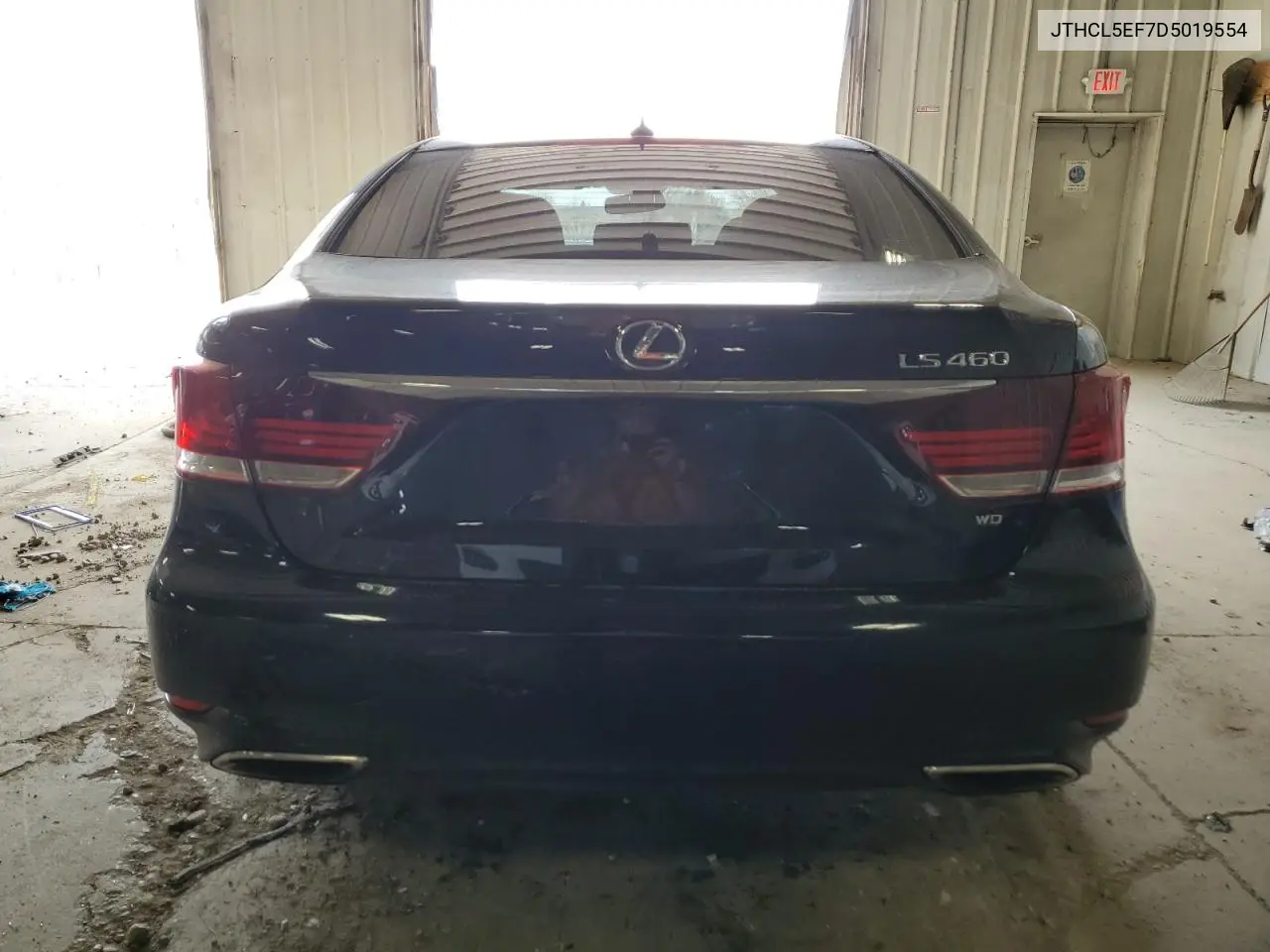 2013 Lexus Ls 460 VIN: JTHCL5EF7D5019554 Lot: 54660285