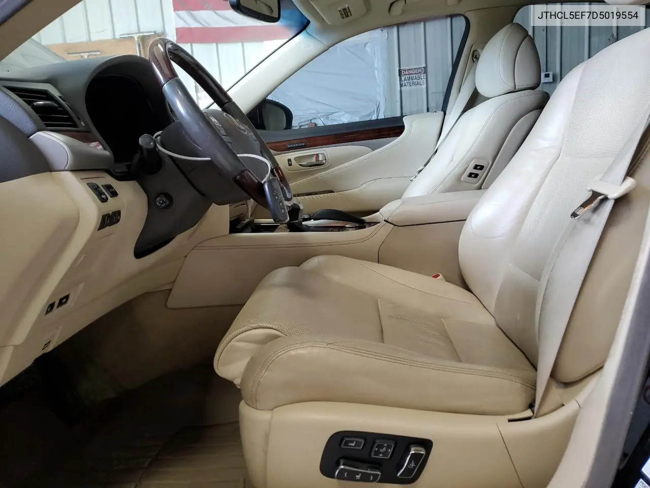 2013 Lexus Ls 460 VIN: JTHCL5EF7D5019554 Lot: 54660285