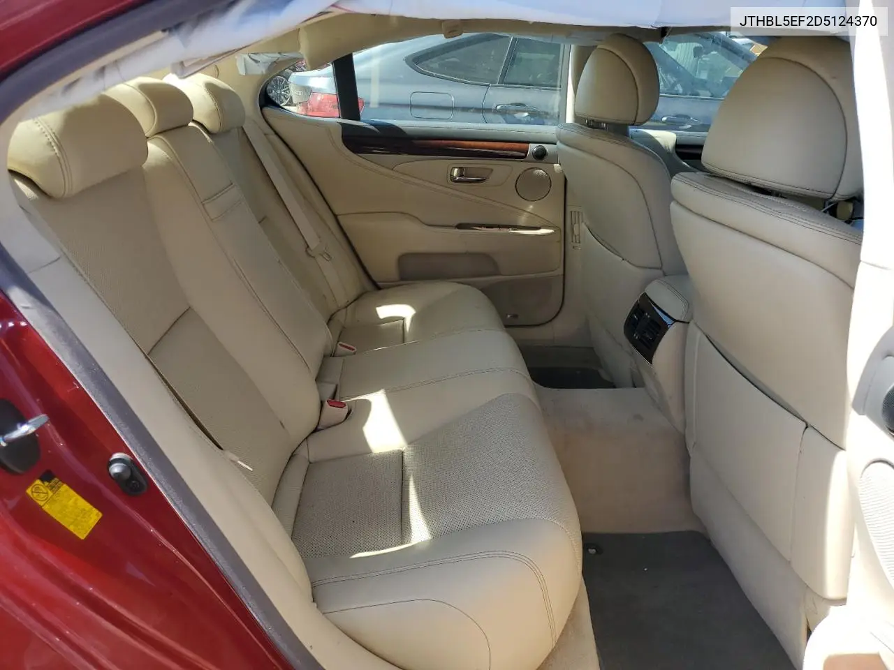 2013 Lexus Ls 460 VIN: JTHBL5EF2D5124370 Lot: 56063585