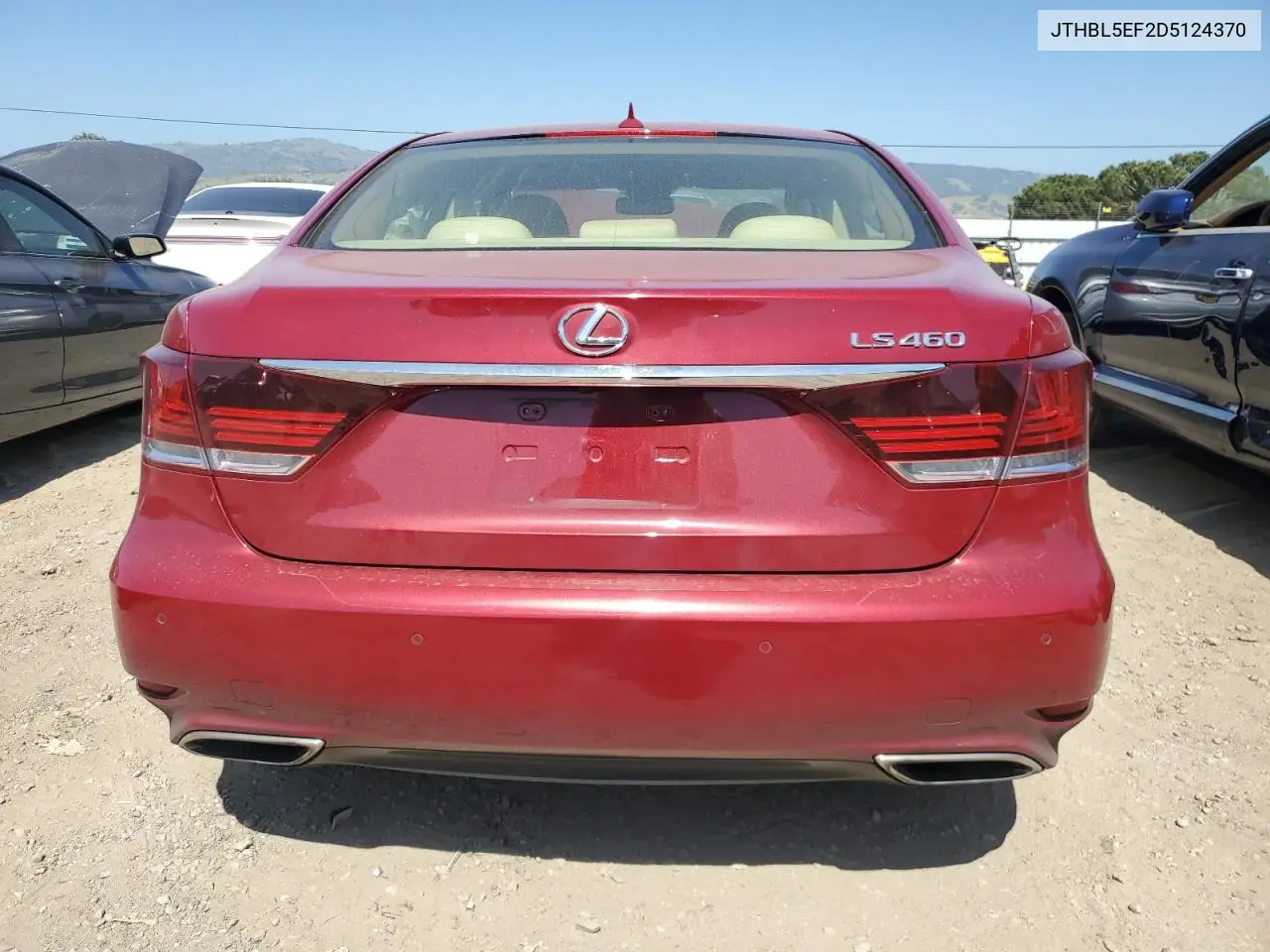 2013 Lexus Ls 460 VIN: JTHBL5EF2D5124370 Lot: 56063585