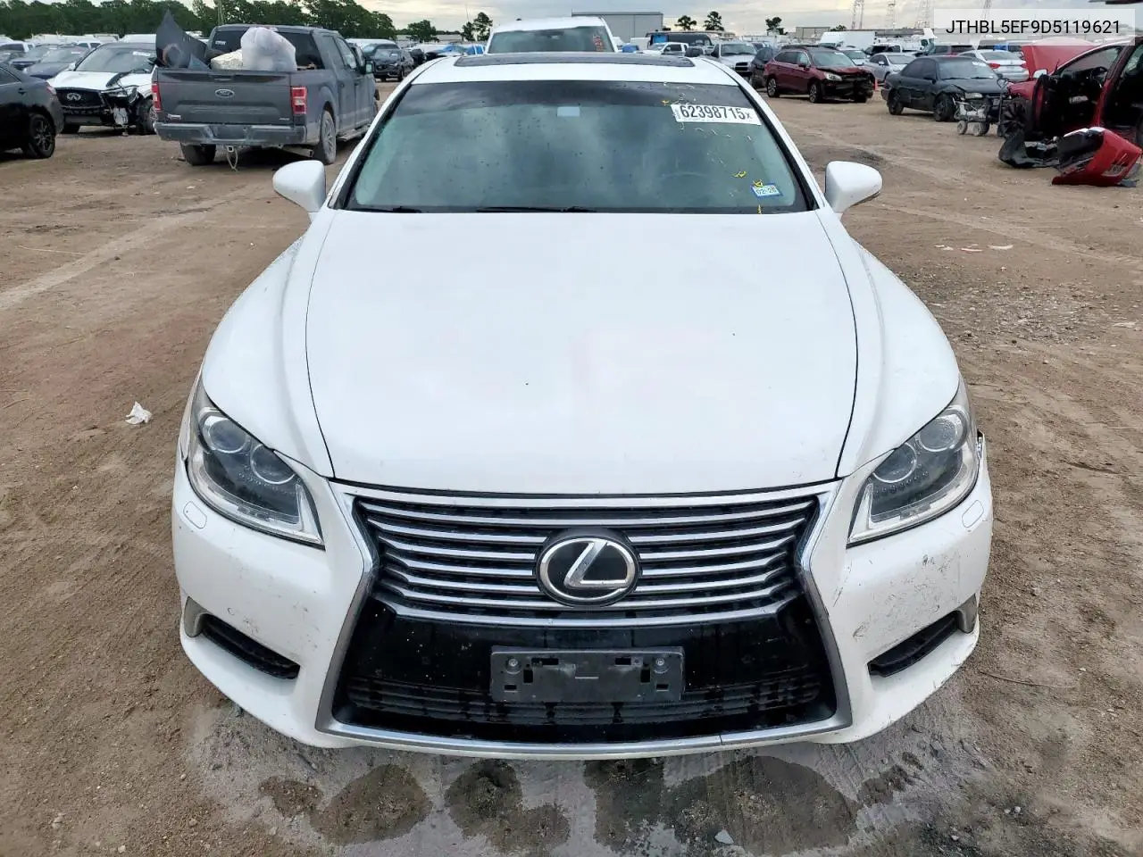 2013 Lexus Ls 460 VIN: JTHBL5EF9D5119621 Lot: 62398715