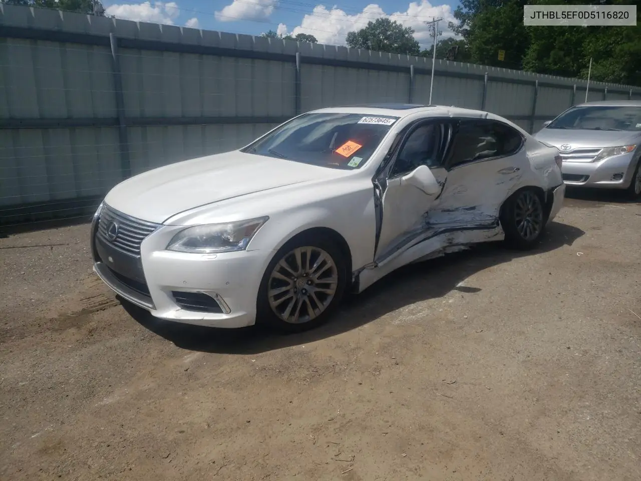 2013 Lexus Ls 460 VIN: JTHBL5EF0D5116820 Lot: 62573645