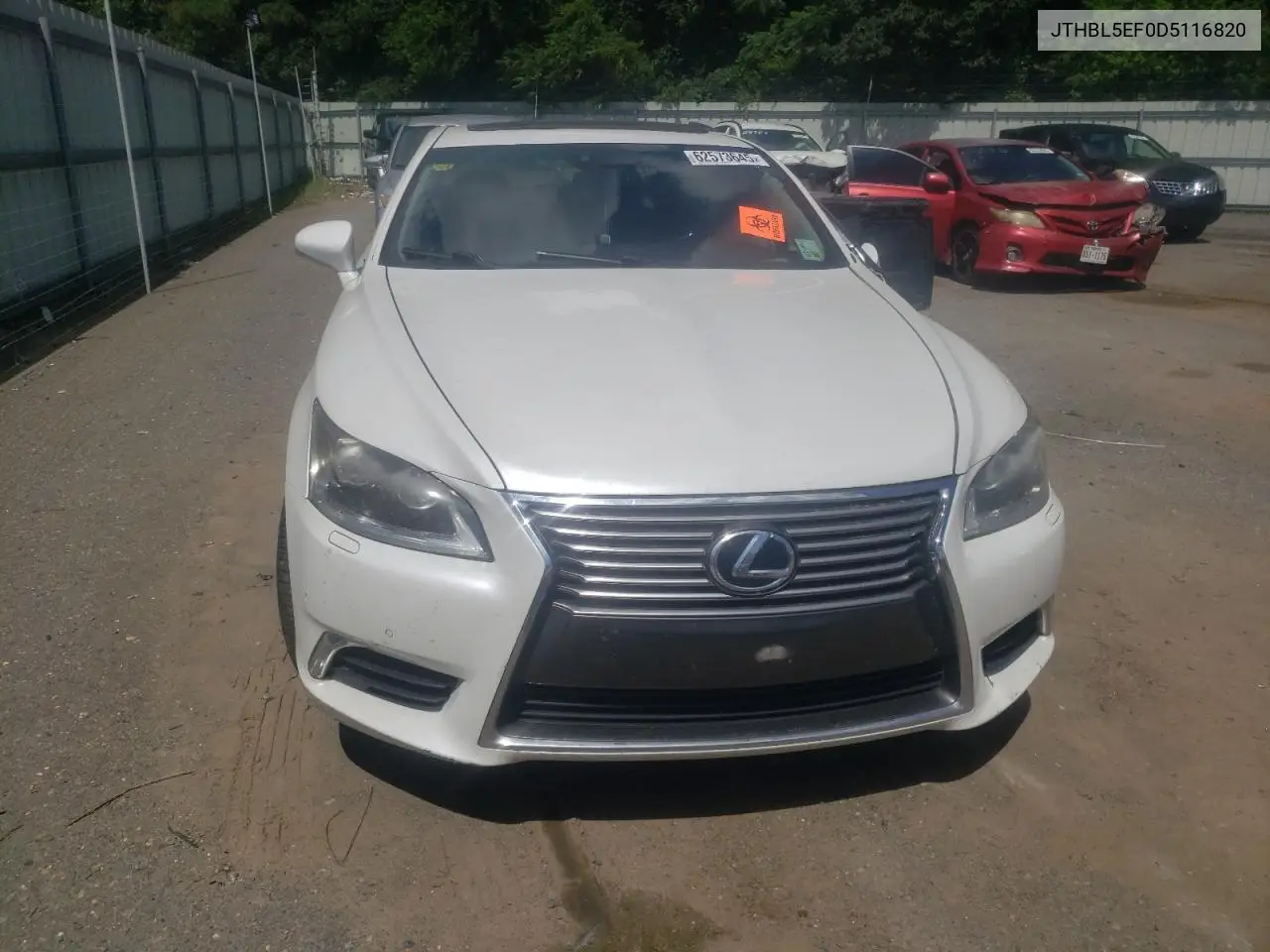 2013 Lexus Ls 460 VIN: JTHBL5EF0D5116820 Lot: 62573645