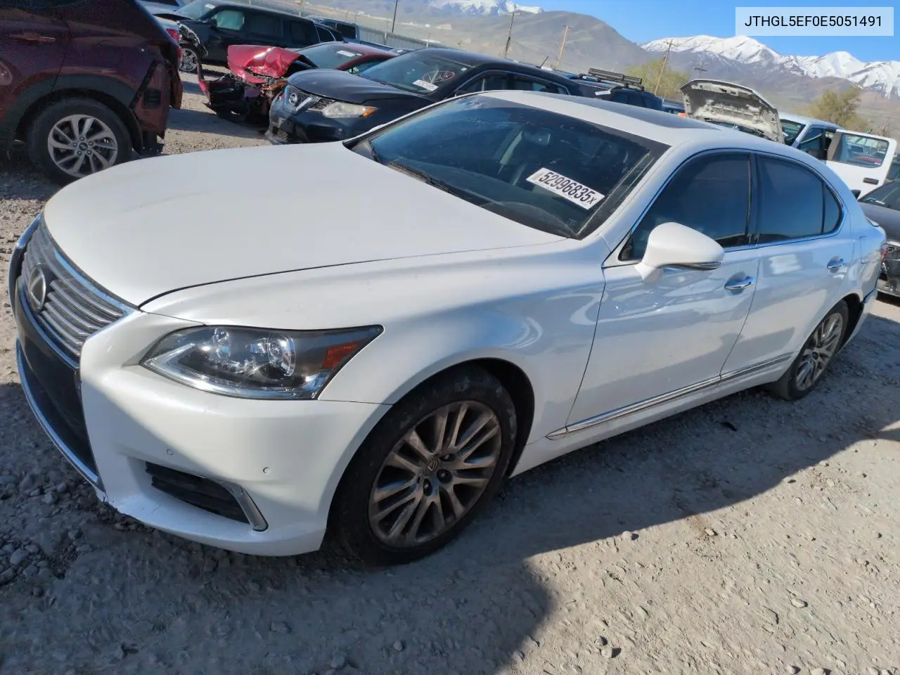 2014 Lexus Ls 460L VIN: JTHGL5EF0E5051491 Lot: 52996835