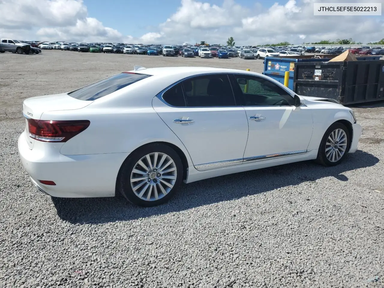 2014 Lexus Ls 460 VIN: JTHCL5EF5E5022213 Lot: 55564585