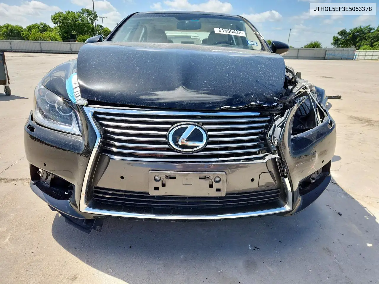 2014 Lexus Ls 460L VIN: JTHGL5EF3E5053378 Lot: 61666425
