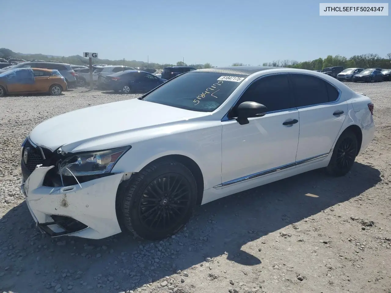 2015 Lexus Ls 460 VIN: JTHCL5EF1F5024347 Lot: 51847175