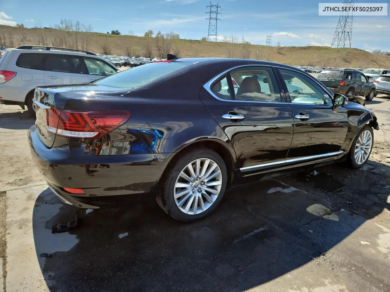 2015 Lexus Ls 460 VIN: JTHCL5EFXF5025397 Lot: 53351775
