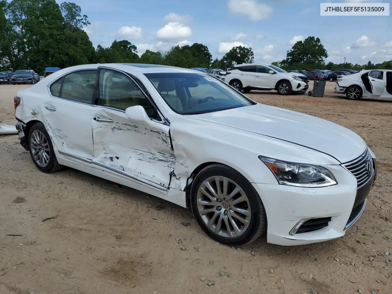 2015 Lexus Ls 460 VIN: JTHBL5EF5F5135009 Lot: 55036305