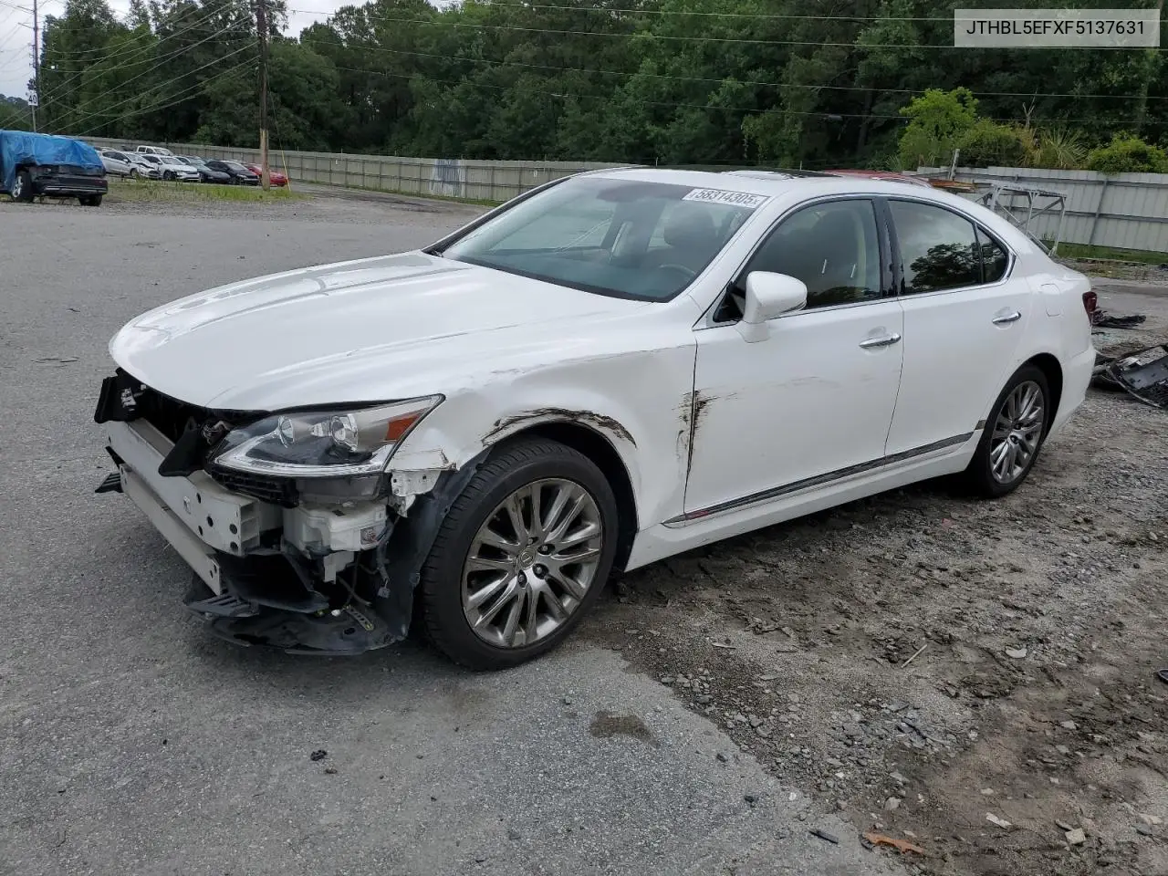 2015 Lexus Ls 460 VIN: JTHBL5EFXF5137631 Lot: 58314305