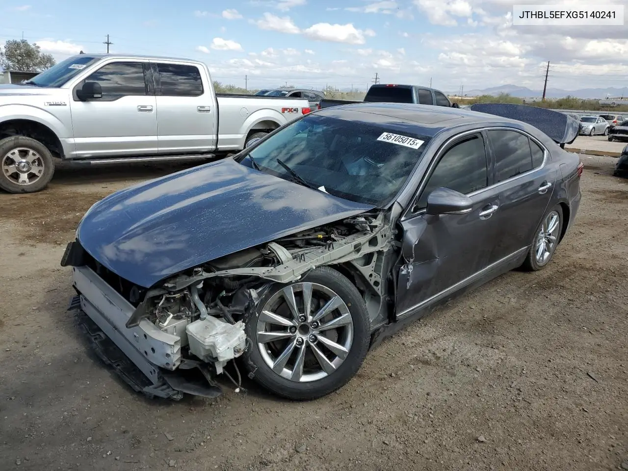 2016 Lexus Ls 460 VIN: JTHBL5EFXG5140241 Lot: 56105015