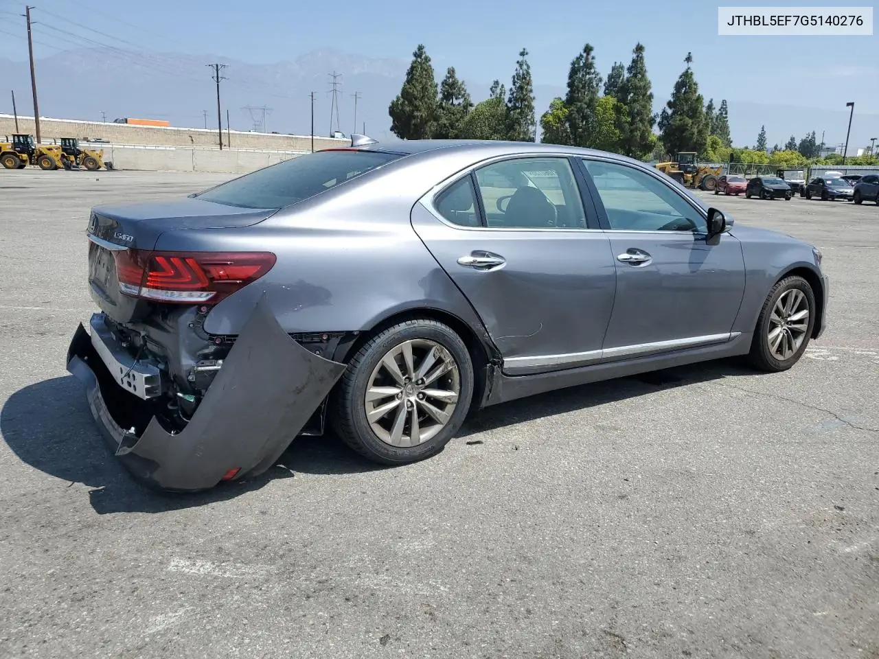 2016 Lexus Ls 460 VIN: JTHBL5EF7G5140276 Lot: 61060735